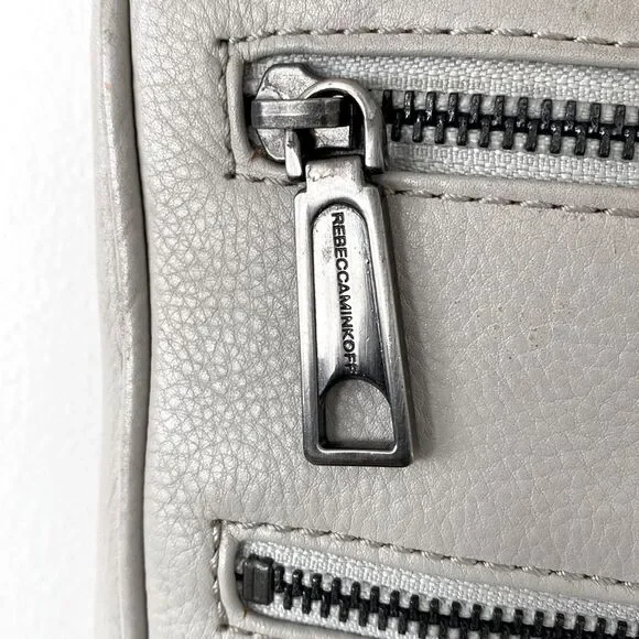 Rebecca Minkoff Tope Leather Shoulder Crossbody Bag Chain Studs Moto Boho Fringe - Picture 8 of 13